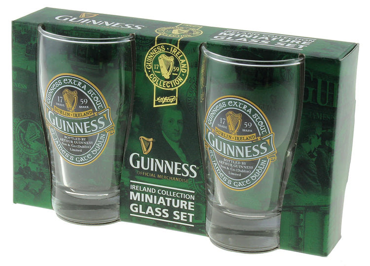 GUINNESS IRELAND 2 PACK MINI PINT GLASS