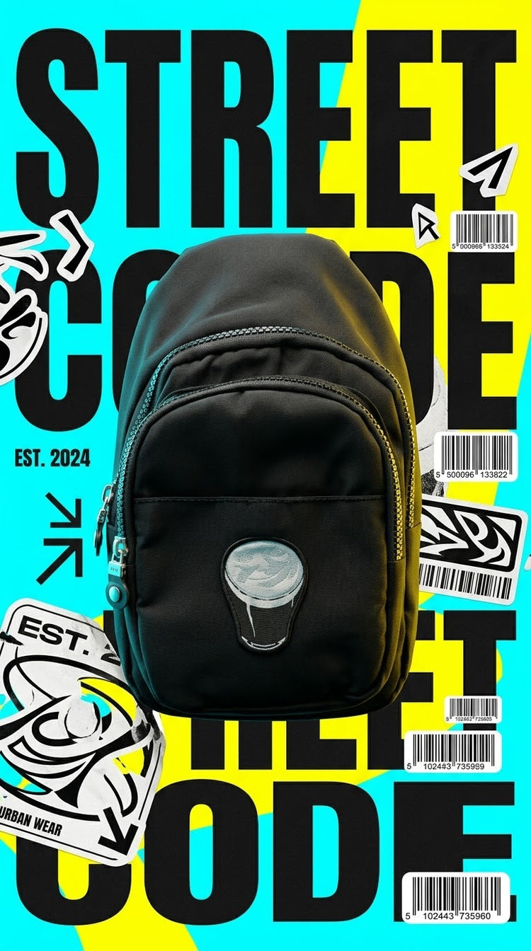 BLK/CRM SMILLING PINT CROSSBODY BAG-OS
