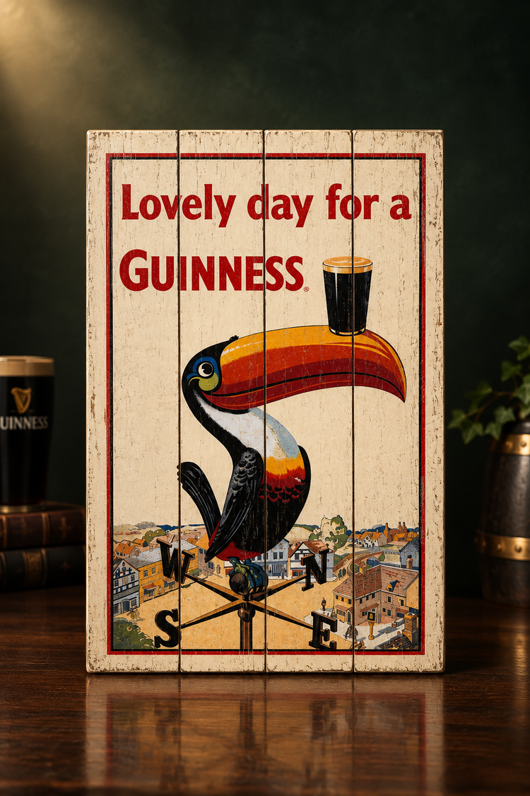 GUINNESS NOSTALGIC WOODEN SIGN