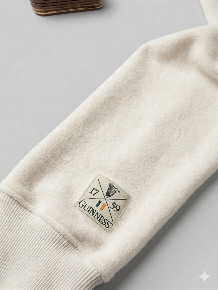 CREAM SPRING GR GUINNESS 1/4 ZIP