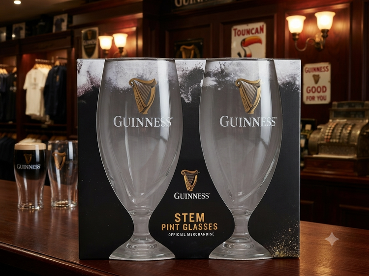 GUINNESS STEM GLASS 2PK