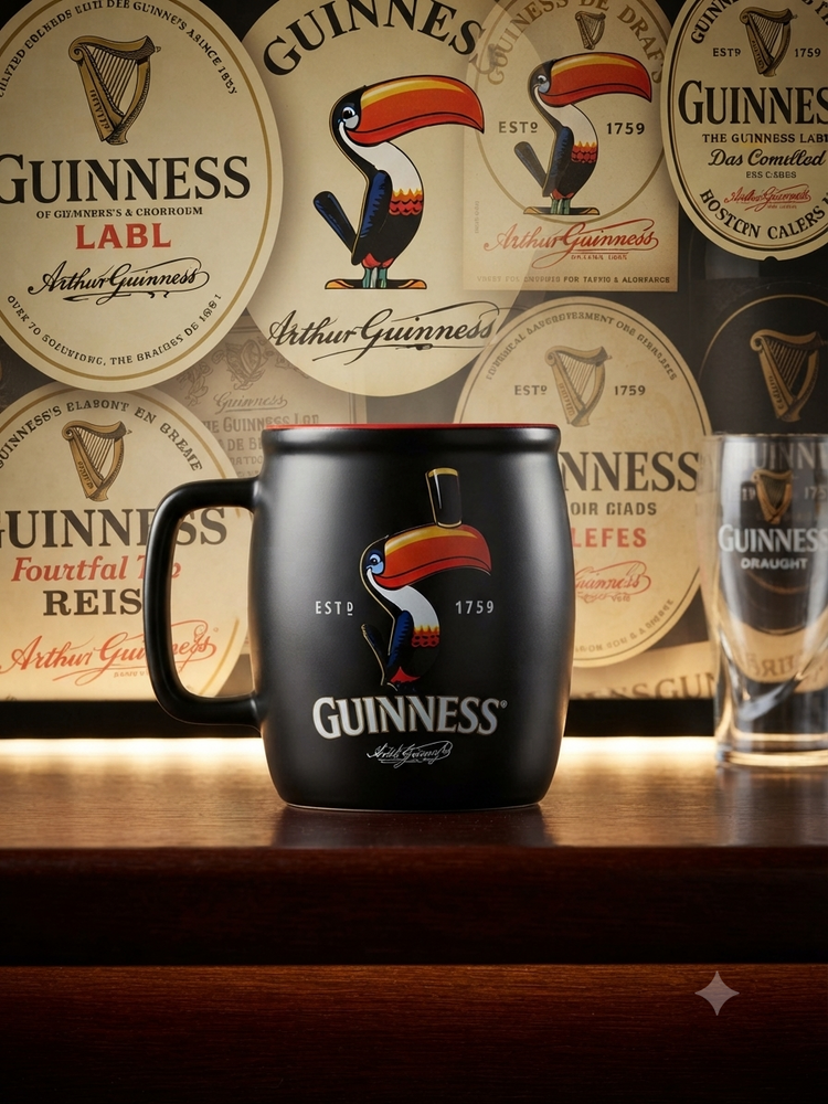 GUINNESS MINI TOUCAN MUG - BLACK