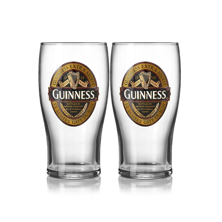 GUINNESS RUBY RED 2 PINT GLASS PACK