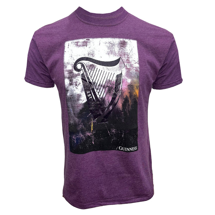GUINNESS HARP T-SHIRT (PURPLE)