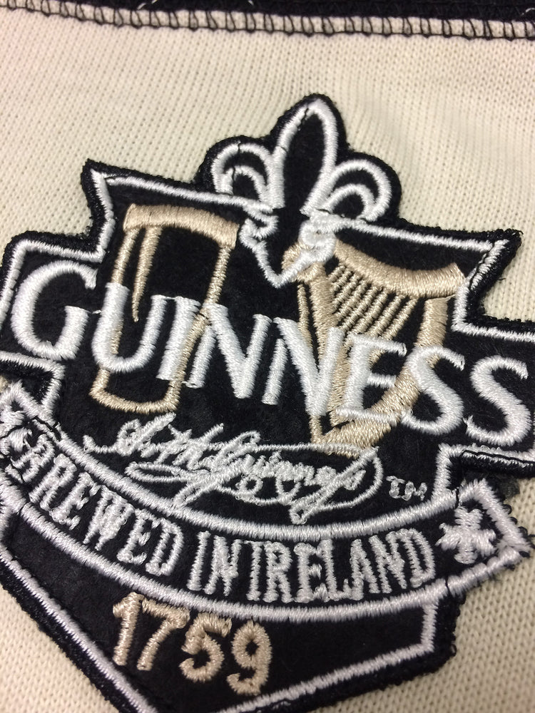 GUINNESS CREAM & BLACK RUGBY SHIRT