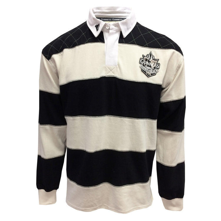 GUINNESS CREAM & BLACK RUGBY SHIRT