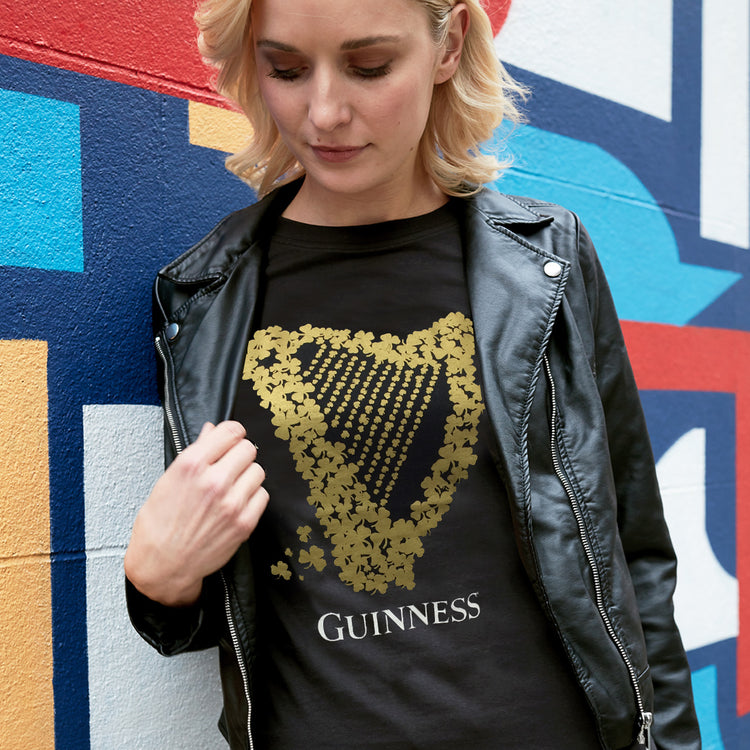 GUINNESS A TASTE OF LADIES T-SHIRT (BLACK)