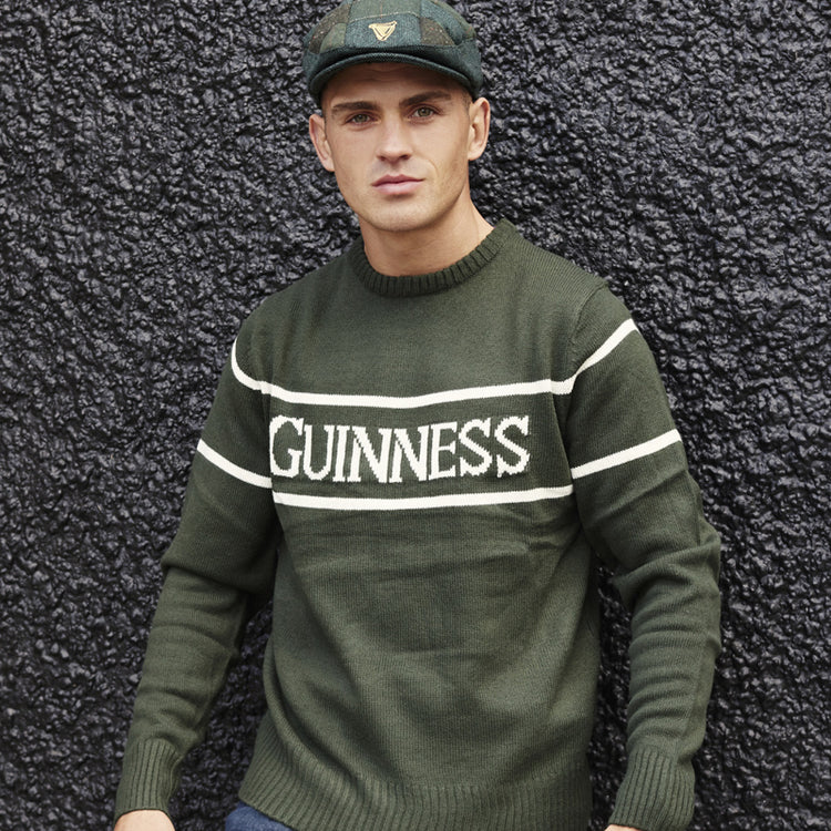 GUINNESS BOTTLE CREW NECK CRM JACKET
