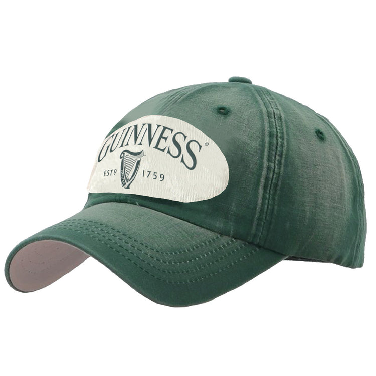 GUINNESS BOTTLE DISTRESSED PATCH BASEBALL CAP