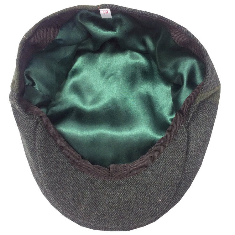 GUINNESS TWEED/CHECK PATCH FLAT CAP (GREEN)