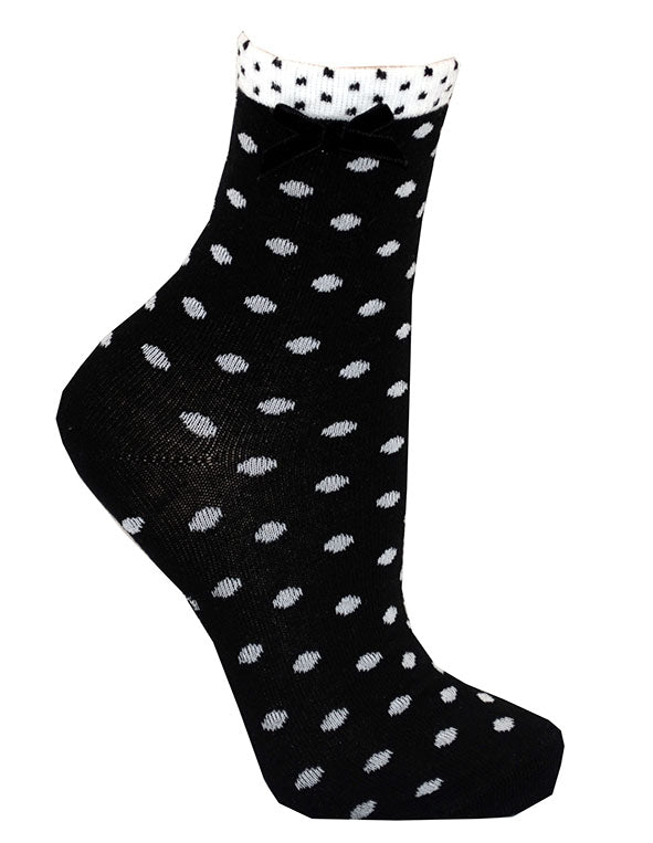 GUINNESS POLKA DOT BLACK & WHITE SOCKS
