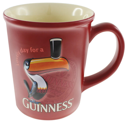 GUINNESS LARGE TOUCAN EMBOSSED MUG (RED)