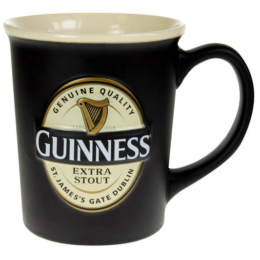 GUINNESS LARGE LABEL EMBOSSED MUG