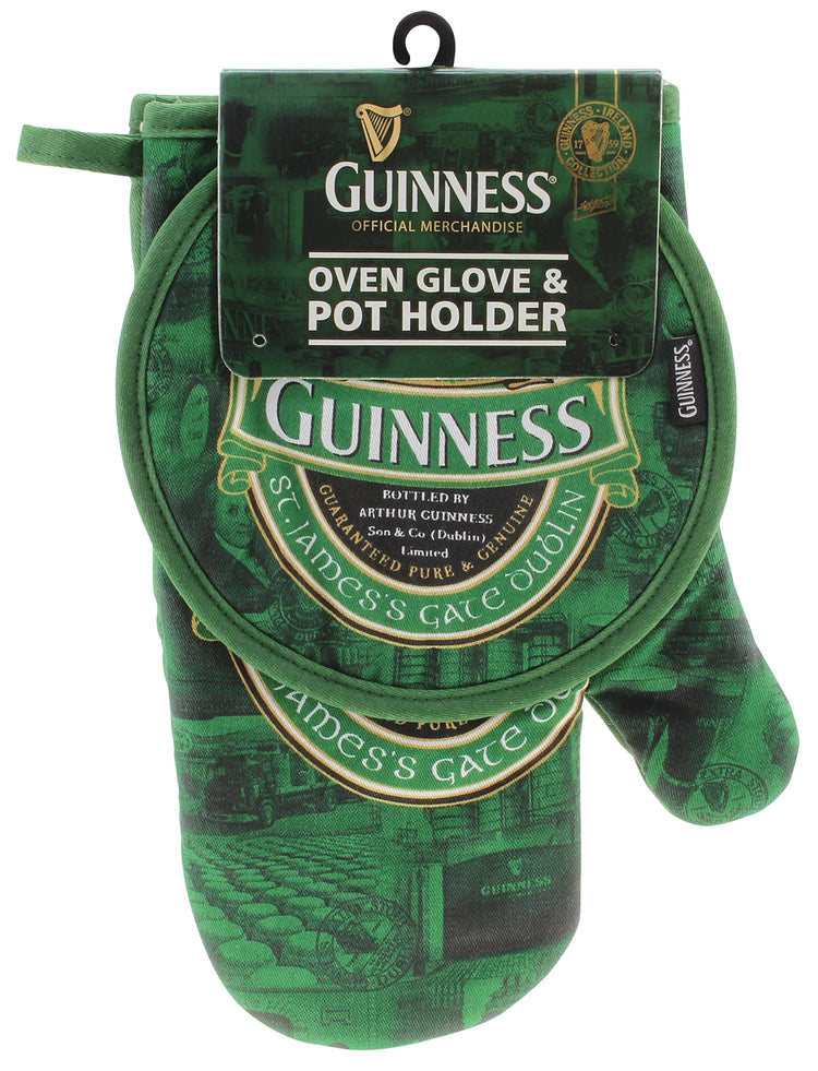 GUINNESS IRELAND OVEN GLOVE & POT HOLDER