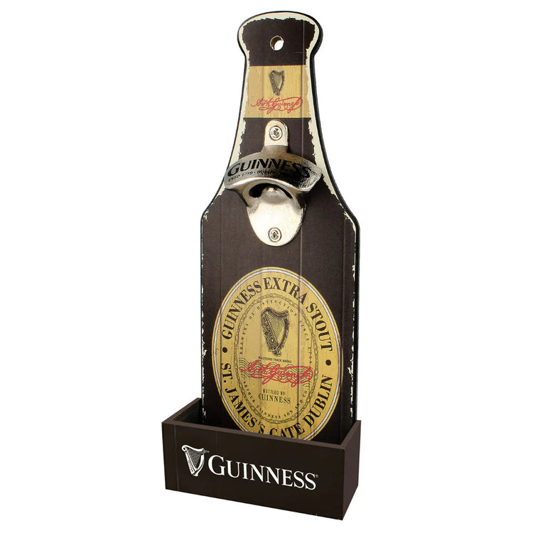 GUINNESS NOSTALGIC WALL MOUNTED OPENER & CATCHER