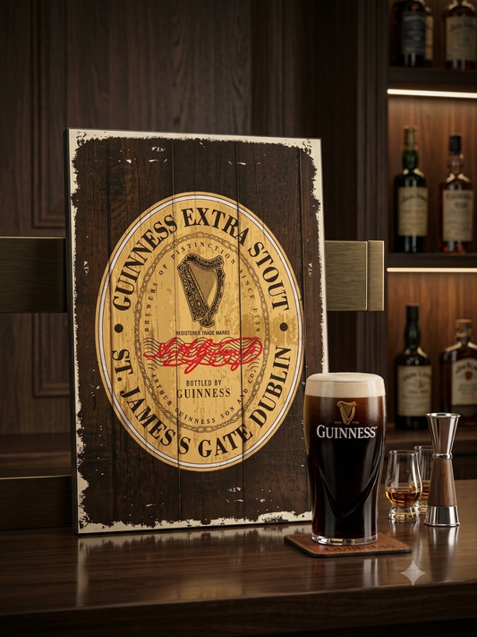 GUINNESS NOSTALGIC WOODEN SIGN