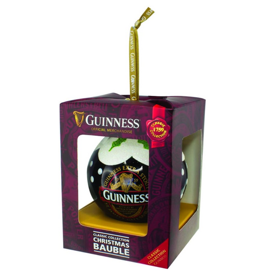 GUINNESS RUBY RED CHRISTMAS BAUBLE