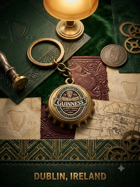 GUINNESS IRELAND BOTTLECAP KEYRING