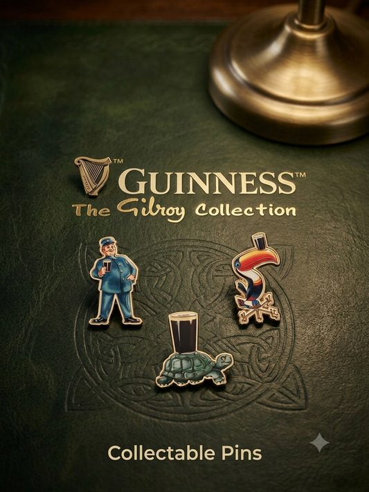 GUINNESS GILROY COLLECTABLE PINS 3PK