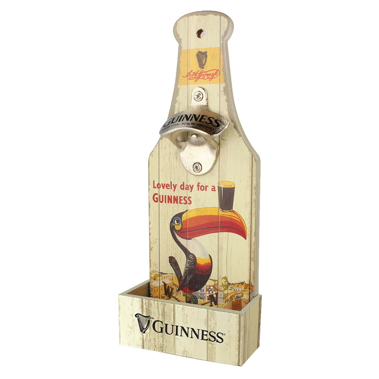 GUINNESS NOSTALGIC WALL MOUNTED OPENER & CATCHER