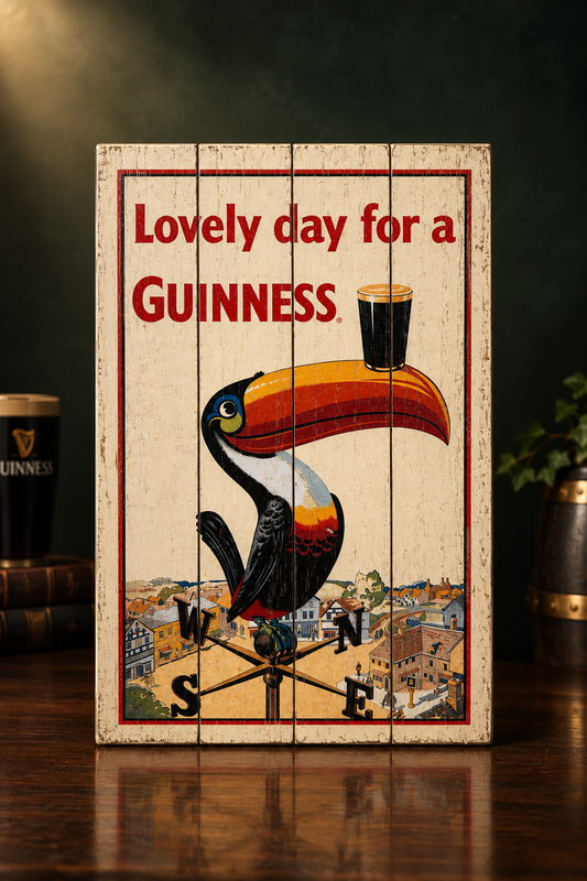 GUINNESS NOSTALGIC WOODEN SIGN
