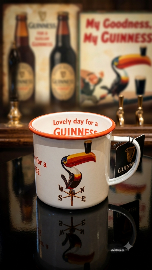 GUINNESS GILROY ENAMEL MUG TOUCAN