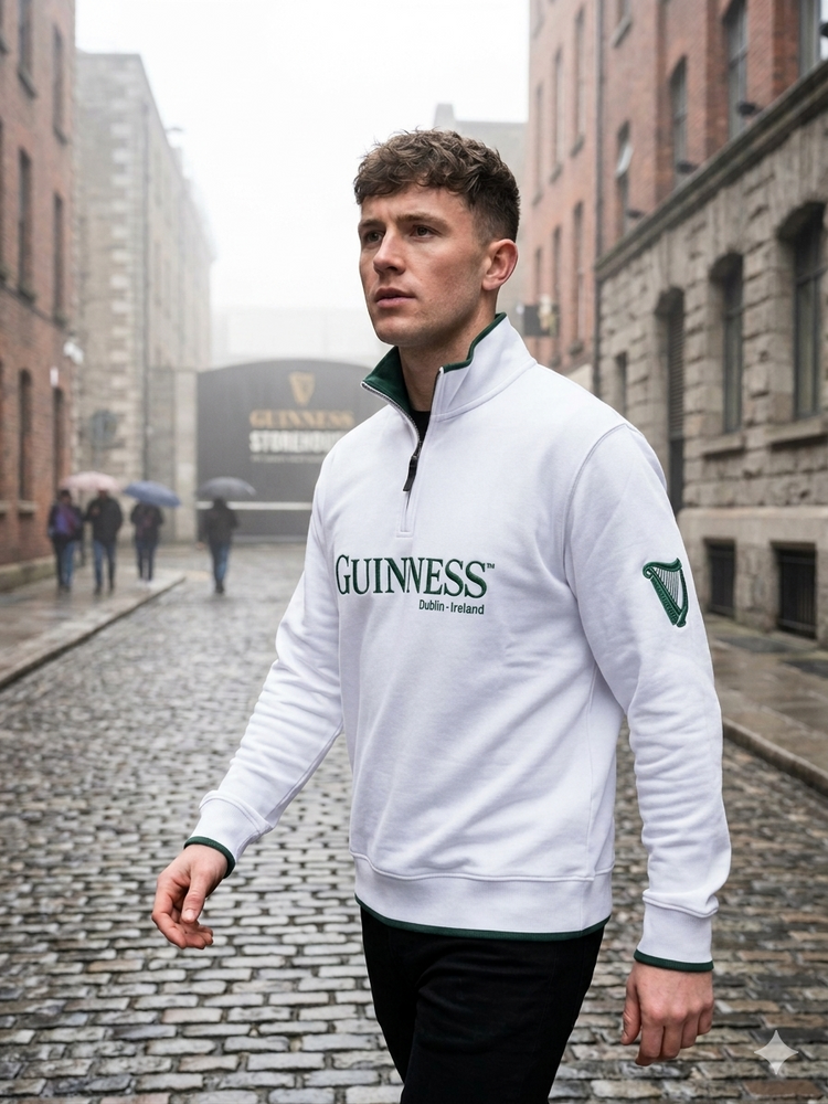 CREAM SPRING GR GUINNESS 1/4 ZIP