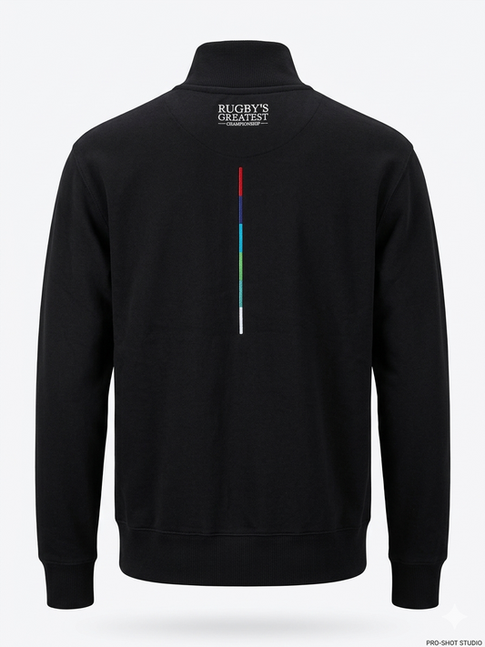 BLACK GUINNESS 6 NATIONS 1/4 ZIP SWEATSHIRT