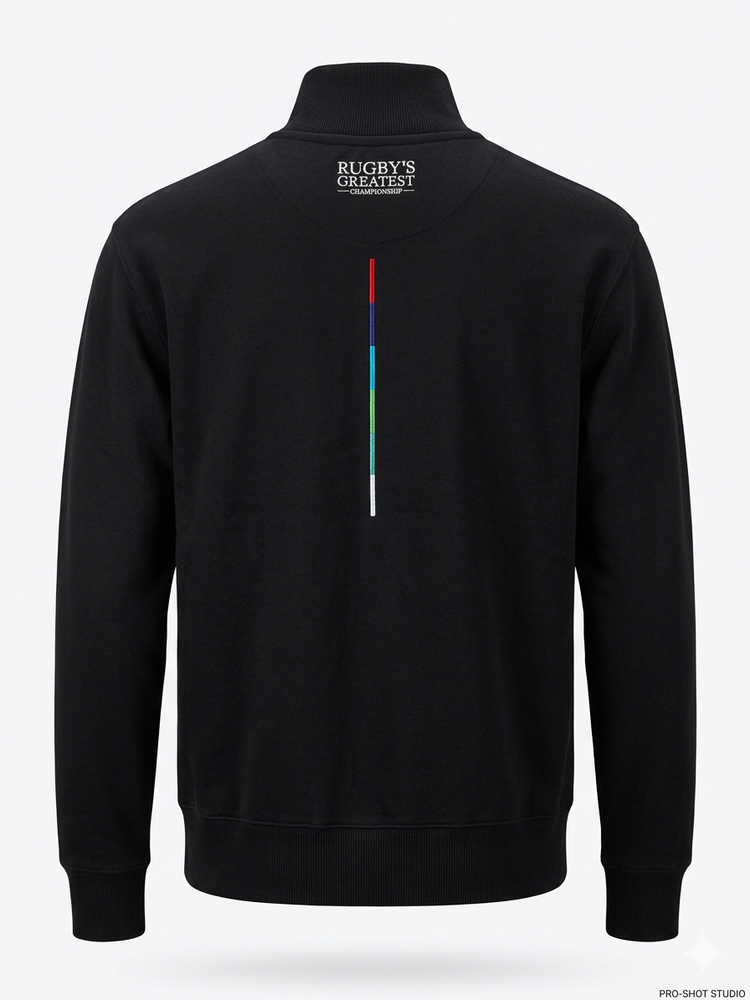 BLACK GUINNESS 6 NATIONS 1/4 ZIP SWEATSHIRT