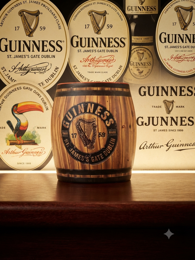 GUINNESS MINI BARREL VOTIVE