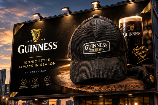 Black Guinness TM CORD BASEBALL CAP