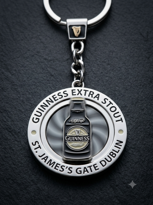 GUINNESS SPINNING KEYRING