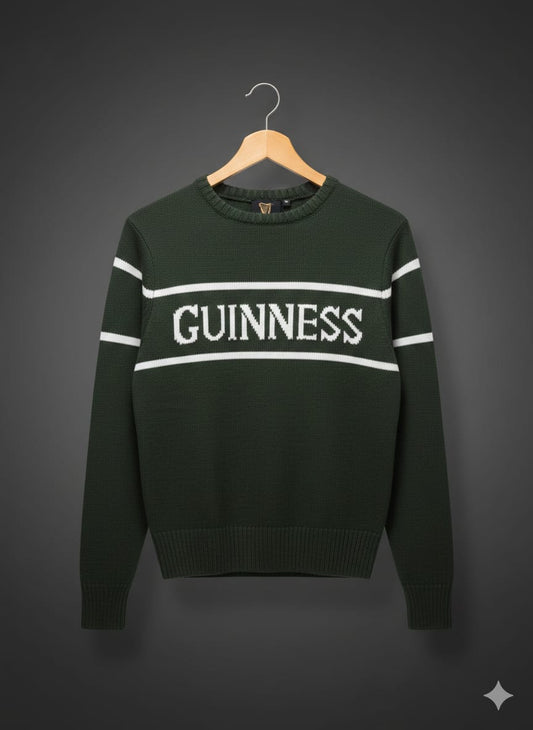 GUINNESS BOTTLE CREW NECK CRM JACKET