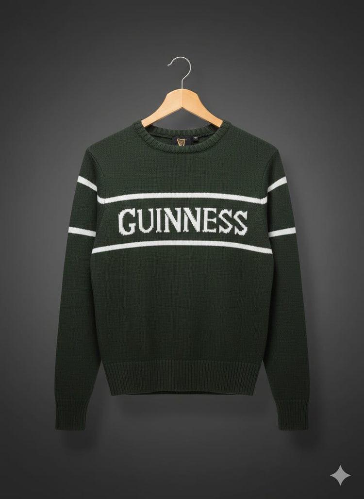GUINNESS BOTTLE CREW NECK CRM JACKET
