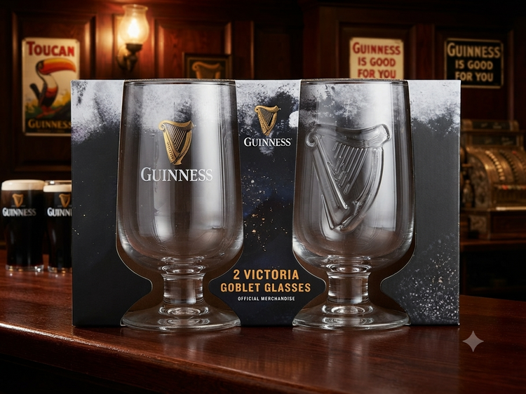 GUINNESS STEM GLASS 2PK
