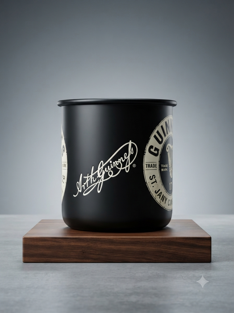 GUINNESS ENAMEL MUG (LABEL)