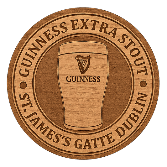 GUINESS WOODEN COASTER