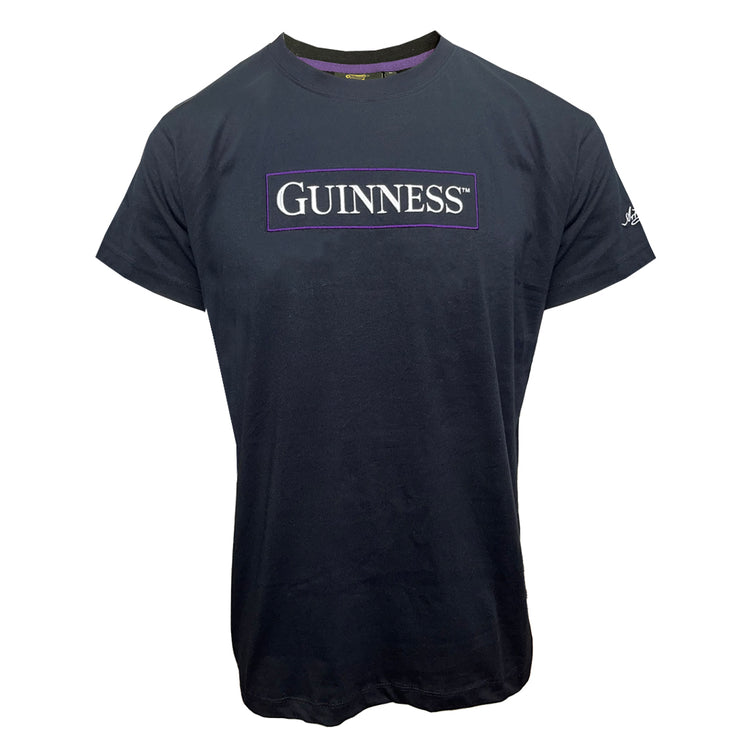 GUINNESS EMBLEM & HARP BACK T-SHIRT (BLACK)