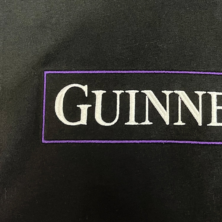 GUINNESS EMBLEM & HARP BACK T-SHIRT (BLACK)