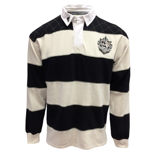 GUINNESS CREAM & BLACK RUGBY SHIRT