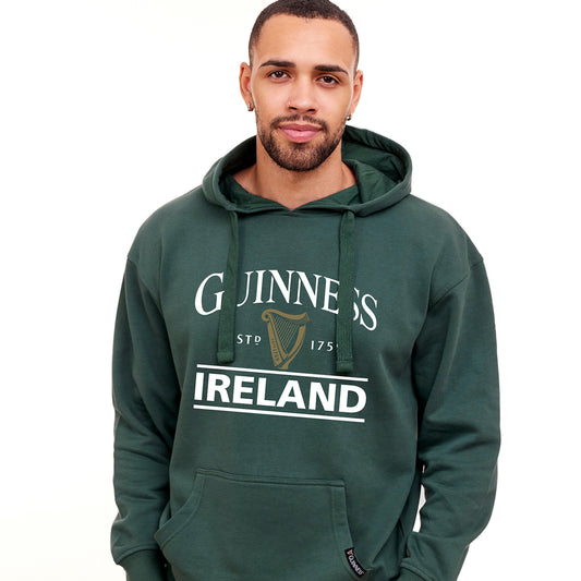 GUINNESS IRELAND BOTTLE GREEN UNISEX HOODIE