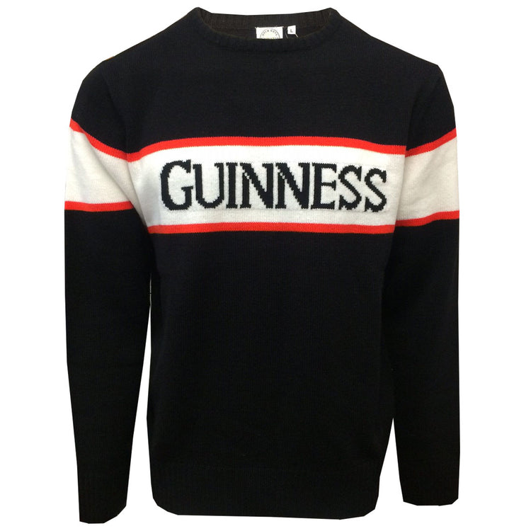 GUINNESS BLACK, WHITE & RED JUMPER