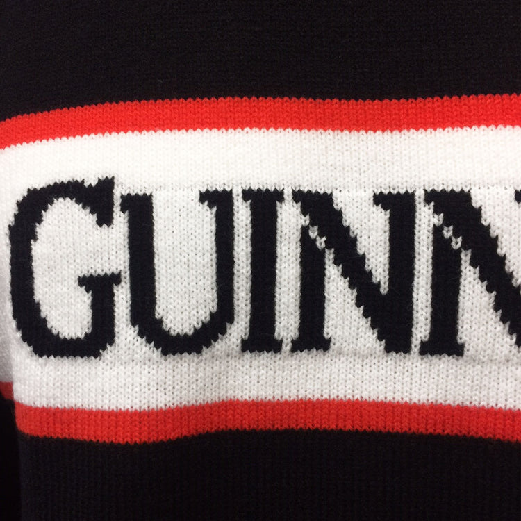 GUINNESS BLACK, WHITE & RED JUMPER