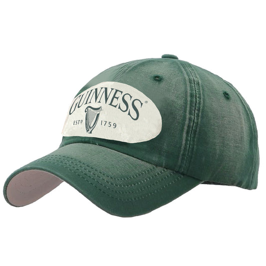 GUINNESS BOTTLE DISTRESSED PATCH BASEBALL CAP