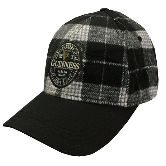 GUINNESS WOVEN PATCH BASEBALL CAP (GREY TWEED)