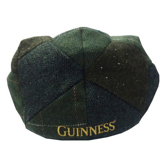 GUINNESS TWEED/CHECK PATCH FLAT CAP (GREEN)