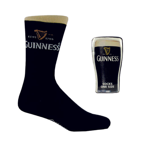 GUINNESS COMPRESSED SOCK (36 UNITS PER BOX) (BLACK)