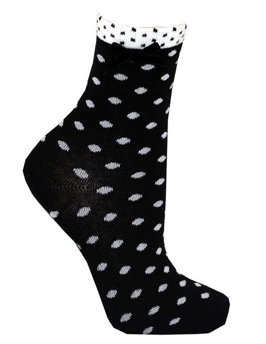 GUINNESS POLKA DOT BLACK & WHITE SOCKS