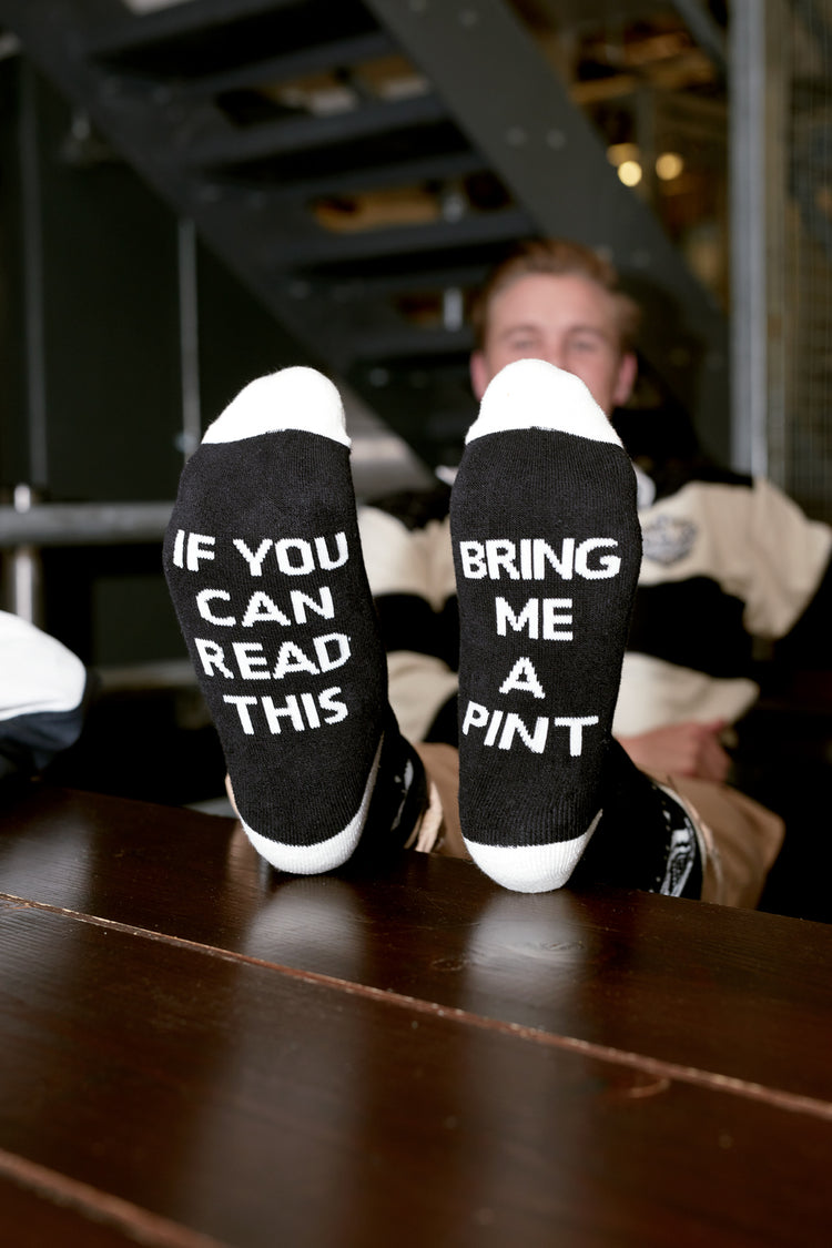 GUINNESS BRING ME A PINT NOVELTY BLACK SOCKS