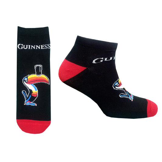 GUINNESS TOUCAN LDS TRAINER SOCKS (BLACK/BURGUNDY)